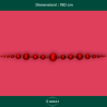 Ghirlanda 23 Palline - 190 cm - Rosso