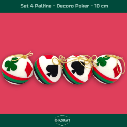 Set 4 Palline - Decoro...