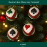 Set 4 Palline - Decoro Poker - 10 Cm
