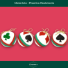Set 4 Palline - Decoro Poker - 10 Cm