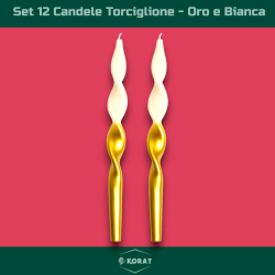 Set 12 Candele Torciglione...