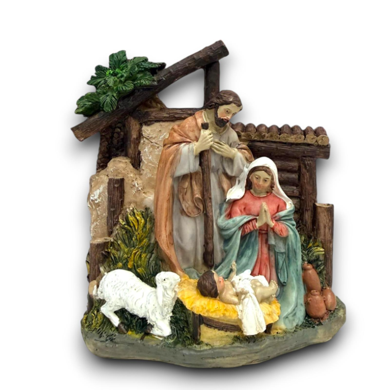 Natività con Capanna Colorata 