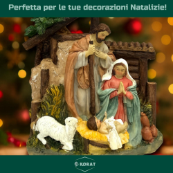 Natività con Capanna Colorata 