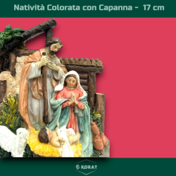 Natività con Capanna Colorata 