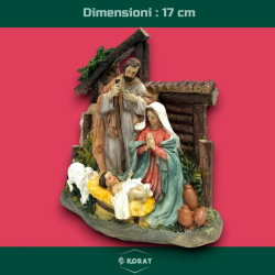 Natività con Capanna Colorata 