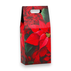 Scatola Bottiglia - 2 Posti - Stella di Natale - 18x19x38,5 Cm