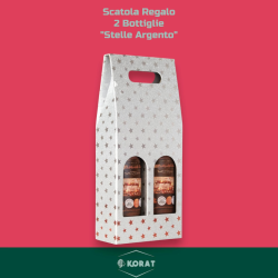 Scatola Bottiglia - 2 Posti - Argento - 8,5x18x38 - HX24N03423