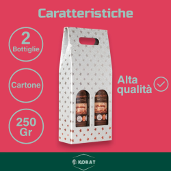 2 Scatola Bottiglia - 2 Posti - Argento - 8,5x18x38 - HX24N03423