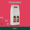2 Scatola Bottiglia - 2 Posti - Argento - 8,5x18x38 - HX24N03423