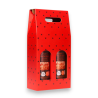 Scatola Bottiglia - 2 Posti - Rosso - 8,5x18x38 - HX24N03426