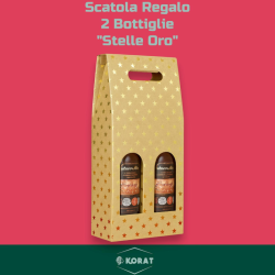 2 Scatole Bottiglia - 2 Posti - Oro - 8,5x18x38 - HX24N03420