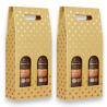2 Scatole Bottiglia - 2 Posti - Oro - 8,5x18x38 - HX24N03420