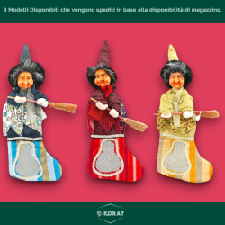 Befana Porta Dolciumi in Resina 40 cm - Con Cofanetto