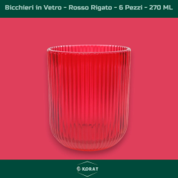 Set di 6 Bicchieri in Vetro...