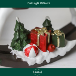 Cavallo a Dondola in Resina - Con Soldato Schiaccianoci - 24x6x18 cm