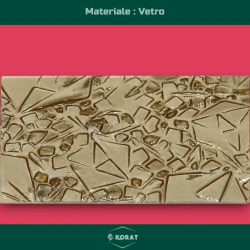 Centrotavola Natalizio in Vetro - Ovale - 42.5x22 cm - Oro