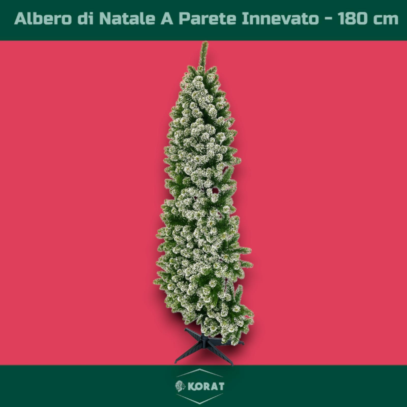 Albero di Natale a Parete - Innevato - 180 cm - 317 Punte