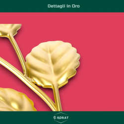 Star - Portacandele in Ferro - Oro - 4 Posti - 37x5x12 cm