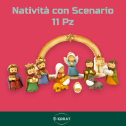 Natività con Scenario - 11 Pz - 6 Cm