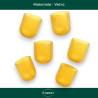 Set 6 Bicchieri in Vetro - Oro Rigato - 270 ML