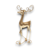 Renna Natalizia Dorata in Latta – Scultura Elegante per un Natale Raffinato 39 cm