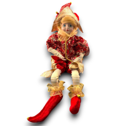Giullare Seduto Rosso con...