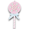Set 6 Chupa Chups in Legno Colori Pastello - 13 Cm
