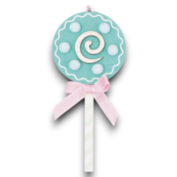 Set 6 Chupa Chups in Legno Colori Pastello - 13 Cm
