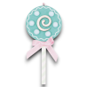 Set 6 Chupa Chups in Legno Colori Pastello - 13 Cm