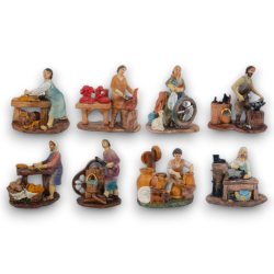 Set 8 Statuine Mestieri per...