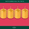 Candele Dorate Premium – Set da 4 per Decorazioni Raffinate