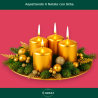 Candele Dorate Premium – Set da 4 per Decorazioni Raffinate