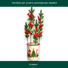 Set da 6 Steli da 75 cm per Decorazioni Natalizie