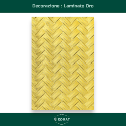 Set di 12 Buste Regalo in Carta - Oro Laminata - 36x12x9 cm