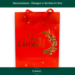 Buste Regalo Natale “Merry Christmas” – Eleganza, Colore e Spirito Natalizio - 14x8x7 cm