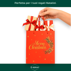 Buste Regalo Natale “Merry Christmas” – Eleganza, Colore e Spirito Natalizio - 14x8x7 cm