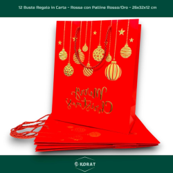 12 Buste Regalo in Carta -...