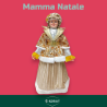 Mamma Natale - 64 cm - Con Abito Natalizio Con Pailletes Oro