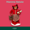 Mamma Natale - 45 cm - Con Abito Natalizio Rosso