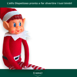 Elfo Dispettoso Natalizio - Gambe Morbide - Bianco e Rosso - 45 cm