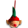8 Palline con Cappello e Orecchie -Elfo - 8 Cm
