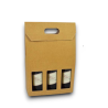 20 Scatole 3 Bottiglie - Avana - 41x27x9 cm
